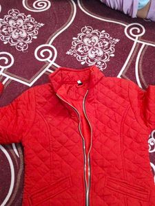 Red Quilted Jacket