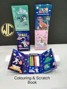 Colouring &amp; Scratch Book Set