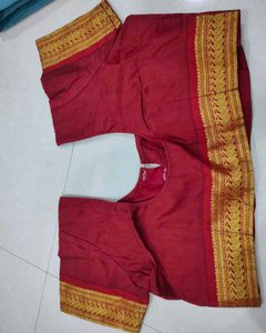 Saree Maroon &amp;Turquoise