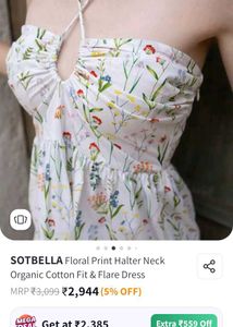 Floral Halter Mini Dress