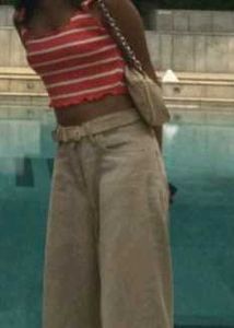 Red And White Striped Tank Top