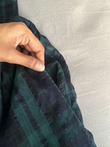 Cute plaid print dress with pocket