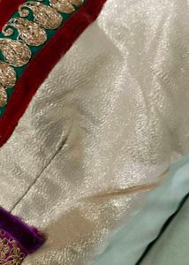 Elegant Maroon Velvet Saree