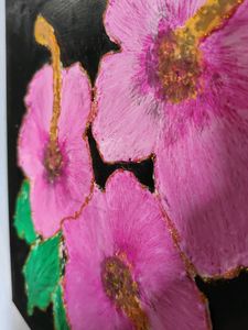 Flower Painting With Arcylic Colours