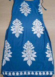 Blue Embroidered Tunic
