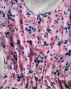 Pink Floral Dress