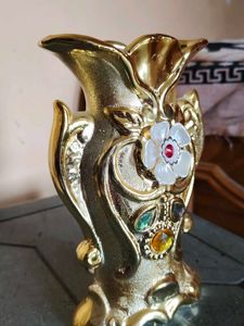Beautiful 😍 Golden Colour Flower Vase 😍