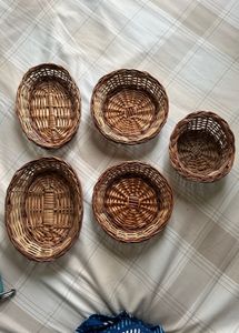 🆕 Set Of 5 Cane Basket 🆕
