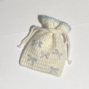 Cute Mini Crochet Bow Pouch 💗