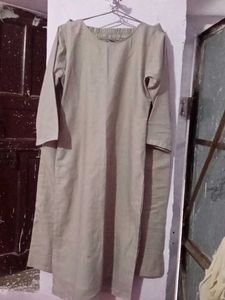 Floral Print Kurta Grey Cotton Georgette Duptta