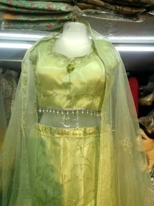 Elegant Green Lehenga Choli Set