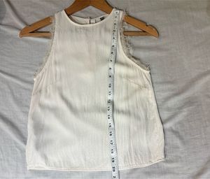 MANGO Beautiful Lace Trim Top
