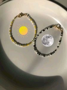 Sun & Moon Beaded Bracelet Set