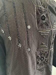 Embellished Black Kurti