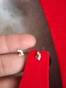 Stud Earrings Gold