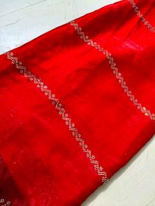 Elegant Red Saree