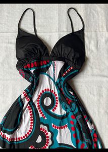 One String Backless Tie Long Dress