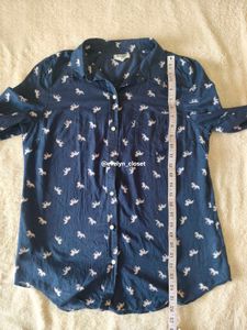 Unicorn Print Button Down