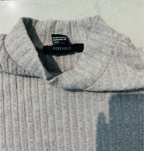 Forever 21 Mauve Mock Neck Top