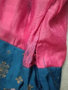 Blue &amp; Pink Anarkali Dress