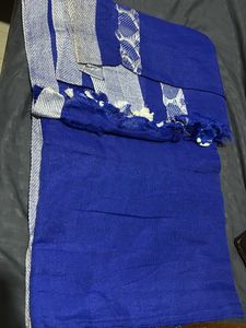 Navy Blue Handloom Saree