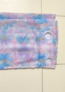 Floral Sheer Door Curtain Panel