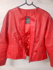 Red Leather Jacket | Winterwear