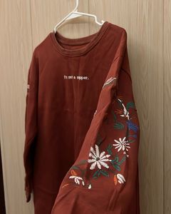 Embroidered Sleeve Top