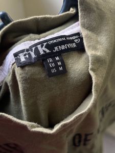 Benetton Olive Crop Top