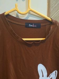 Brown Free Size Tshirt