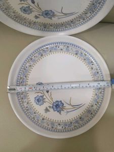 Floral Dinner Plates (Set of 2) In Peaceful White
