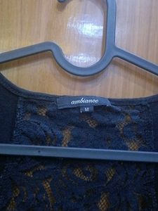 Black Mesh Tank Top