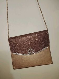 Sparkly Evening Clutch with Chain Strap