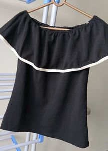 Black Off-Shoulder Top