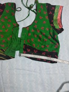 Floral Print Green Saree