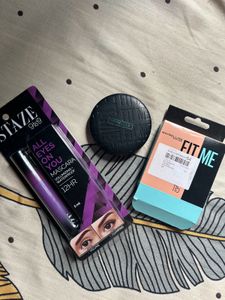 Combo Of Maybelline Compact And Staze  Mascara