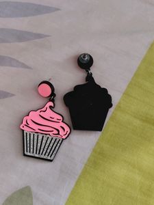 Whimsical Cupcake Earring