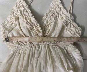 Cream Tiered Sundress