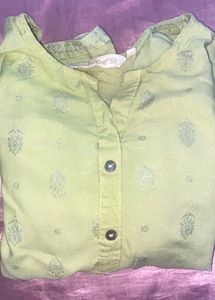 Green Printed Top