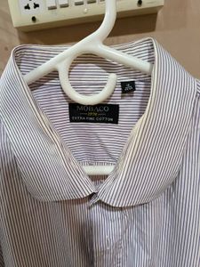 MOBACO Striped Dress Shirt