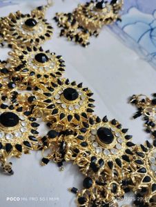 Elegant Black &amp; Gold Jewelry Set