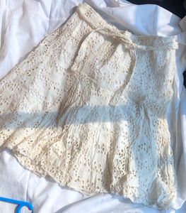 embroided skirt