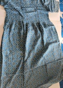 Blue Printed Kurta/dress