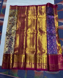 Gold Pure Kanchipuram Silk Sarees