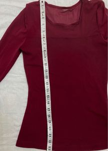 🍒Full Sleeve Cherry Red Top Fits Like A Dream 🍒