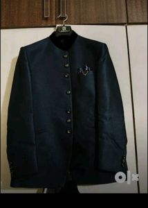 Elegant Navy Bandhgala Blazer