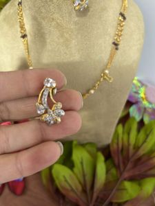 Elegant Gold Plated Necklace Set