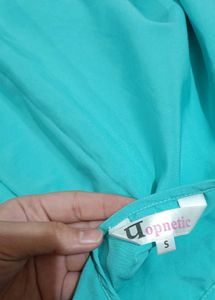 Italian Crepe Pom-Pom top