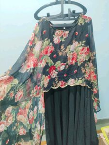 beautiful black dress by ahalyaa
