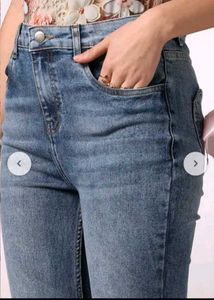 SHEIN BRAND Boot Cut Blue Denim Jeans